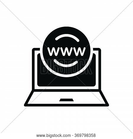 Black Solid Icon For Online-presence-management Application Browser Management Online Presence Websi