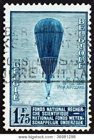 Postage Stamp Belgium 1992 Auguste Piccard's Balloon