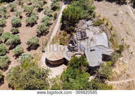 Hararit, Israel, May 30, 2020 : Aerial View Of The Monastery Of Lavra Netofa Near The Village Of Har
