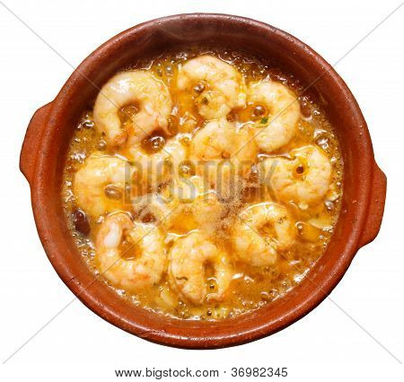 Garlic prawns