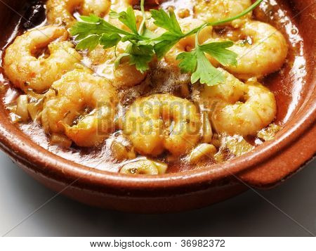 garlic prawns