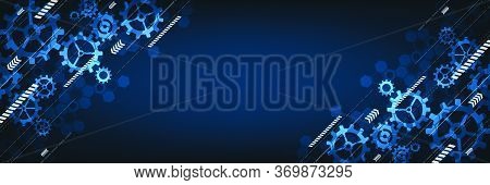 Technology Background For Gears In Mechanical Concepts.