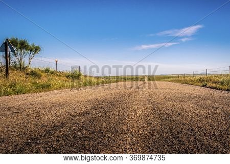 Landscape Of National Park Zona De Interes Regional Llanos De Caceres Y Sierra De Fuentes In Extrema