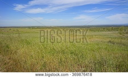 Landscape Of National Park Zona De Interes Regional Llanos De Caceres Y Sierra De Fuentes In Extrema
