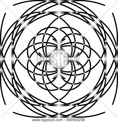 Clock Dial Black Flying Wheel Spining Structure Bow Tie Frame On Transparent Background With Stelar 