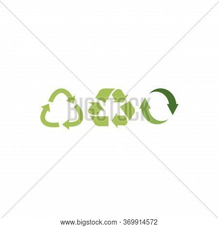 Recycle Icon Vector Sign Isolated For Graphic And Web Design. Recycle Recycling Symbol Template. Ect