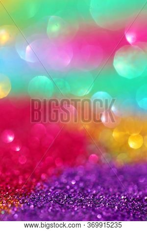 Wallpaper Phone Shining Glitter. Multicolored Glitter With Shining Colorful Bokeh.shining Texture. A
