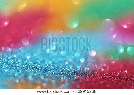 Wallpaper Phone Shining Glitter. Multicolored Glitter With Shining Colorful Bokeh.shining Texture. A