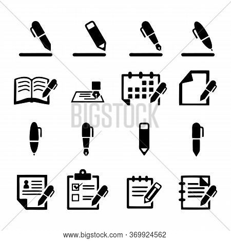 Writing Icon Isolated On White Background. Writing Icon In Trendy Design Style. Writing Vector Icon 