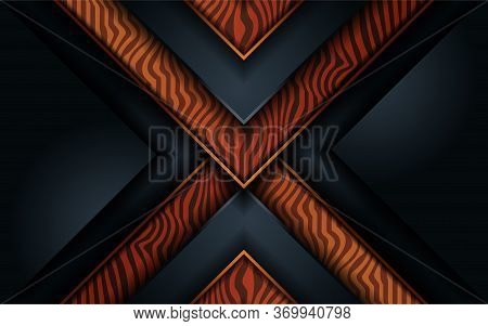 Elegant Black Wood Abstract Background Design. Graphic Design Element. Vector Illustration.
