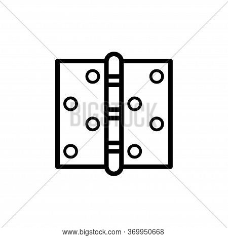 Door Hinge Icon Flat Vector Template Design Trendy