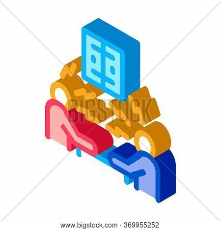 Consumer Outrage Icon Vector. Isometric Consumer Outrage Sign. Color Isolated Symbol Illustration