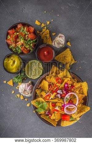 Nachos Chips With Dips
