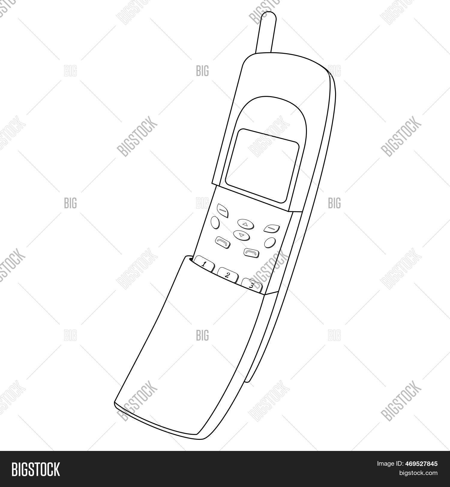 Classic Keypad Mobile Vector & Photo (Free Trial) | Bigstock