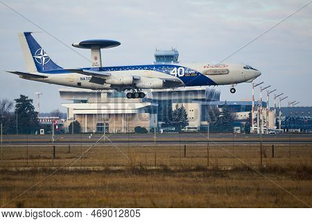 Nato Awacs Aircrafts Arrival In Romania
