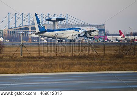 Nato Awacs Aircrafts Arrival In Romania