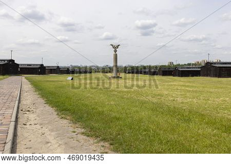 Majdanek; Lublin; Poland - May 25, 2022: Majdanek Concentration And Extermination Camp, View Of Barr