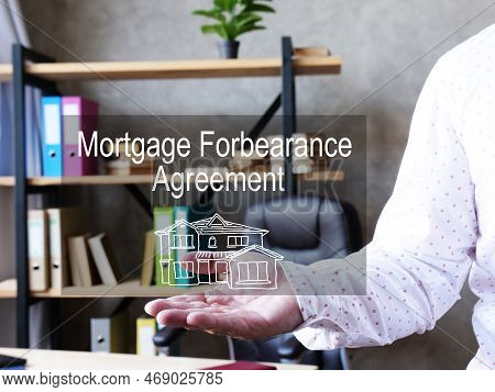 Mortgage Forbearance Agreement Is Shown On A Business Photo Using The Text