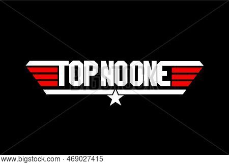 Top No One Typography Monogram. No One Top Typography.