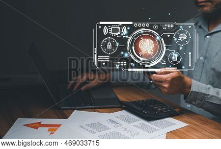 Ai, Chatgpt Is Bot To Smart And Hitech To Communicate With Human. Ai Connection To Global Cyber Netw
