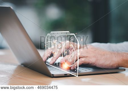 Ai, Chat Bot Is Bot To Smart And Hitech To Communicate With Human. Ai Connection To Global Cyber Net