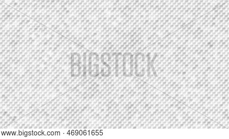 Led Screen. Pixel Textured Display. Digital White Background With Black Squares. Lcd Monitor. Color 