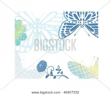 flores y mariposas bonitas