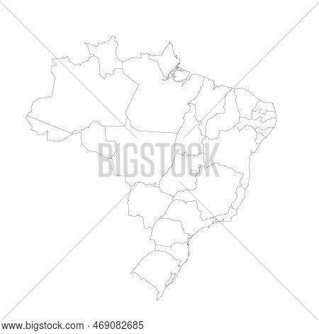 Brazil Political Map Vector & Photo (Free Trial) | Bigstock