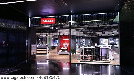 Warsaw, Poland. 19 January 2023. Inside Miele Retail Store. Miele Is German Based Manufacturer Of Pr