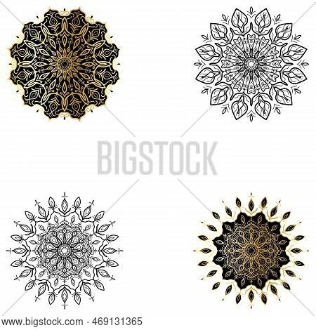 Mandala Logo Design Vector Template