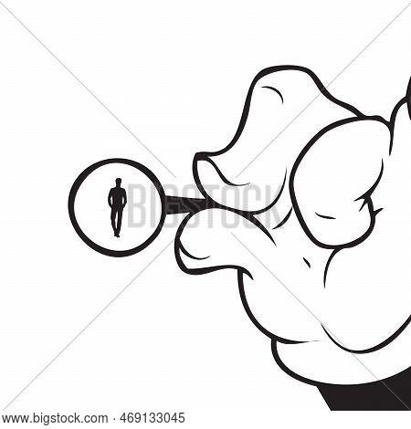 Looking At A Client Under A Magnifying Glass
