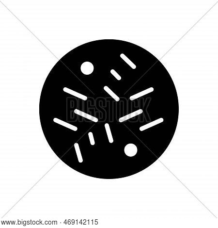 Black Solid Icon For Occasionally Sometime Ever Circle Now-and-then Infrequently At-times Likely Per