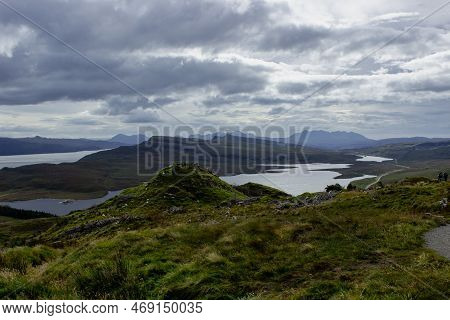Loch Leathan Panorama, Isle Of Skye, Scotland