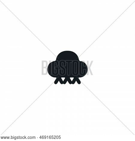 Alien Ship Icon. Simple Style Space Science Poster Background Symbol. Brand Logo Design Element. Ali
