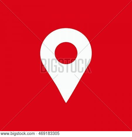 Web Location Icon. Online Icon. Sımple Style Sıgn