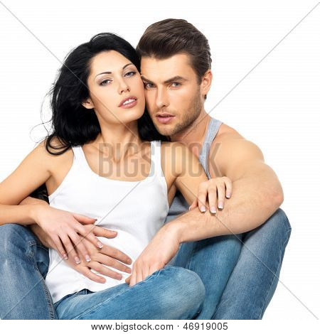 Hermosa Sexy pareja de enamorados