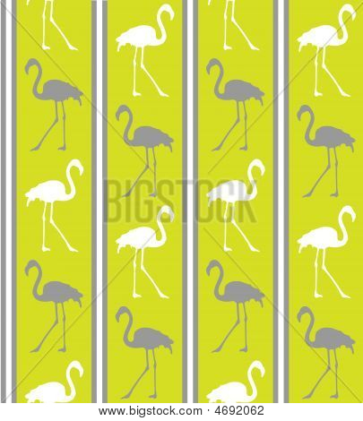 绿色的火烈鸟纹理