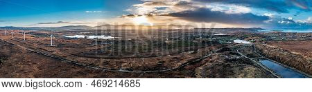 Aerial View Of Bonny Glen In Donegal - Ireland.