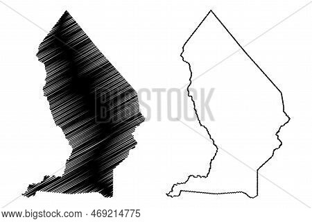 Macurure Municipality (bahia State, Municipalities Of Brazil, Federative Republic Of Brazil) Map Vec