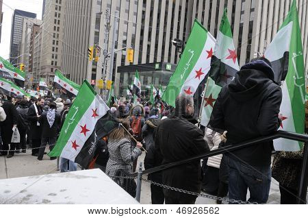 Syrian protest in Toronto.