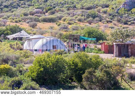 Cederberg, South Africa - Sep 9, 2022: Farm Worker Houses At Pendoornkraal On The Nieuwoudt Pass Nea