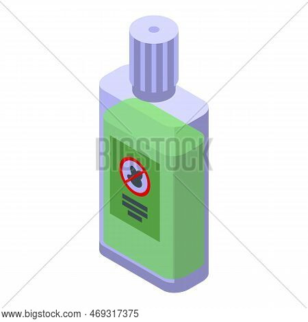 Insect Liquid Icon Isometric Vector. Fly Tsetse. House Animal