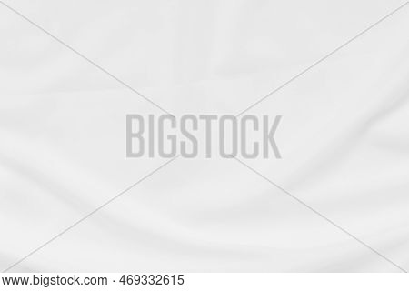 Abstract And Soft Focus Wave Of White Fabric Background, White Texture And Detail
