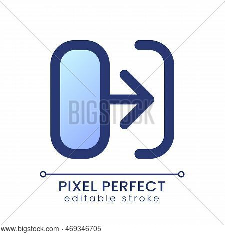 Transition Pixel Perfect Gradient Fill Ui Icon. Connect Shots In Video Footage. Post-production. Mod
