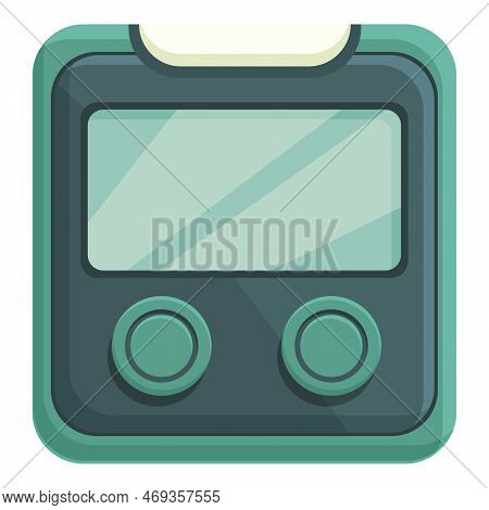 Portable Gas Detector Icon Cartoon Vector. Monitor Instrument. Natural Test