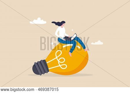 Idea Or Innovation To Success, Inspiration Or Solution To Solve Work Problem, Project Planning, Crea