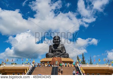 Prachuap Khiri Khan.thailand. 29.07.2022.luang Pu Thuat Big Buddha Statue In Huay Mongkol Temple At 