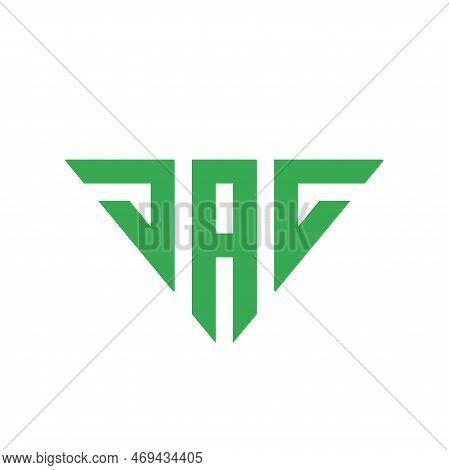 Initial Letter Jac Triangle Logo, Simple Monogram Logo Vector