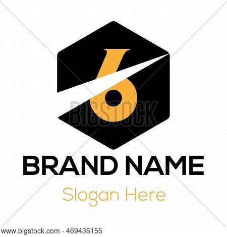 Abstract 6 Letter Modern Initial Logo Design Template
