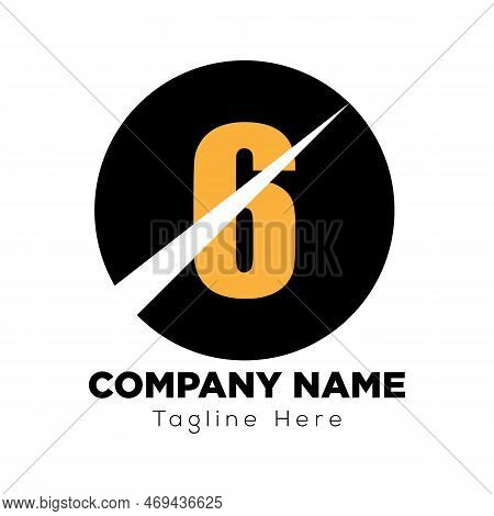 Abstract 6 Letter Modern Initial Logo Design Template